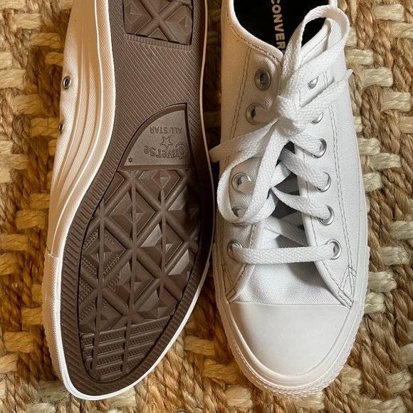 All White Converse - Picture 3 of 4
